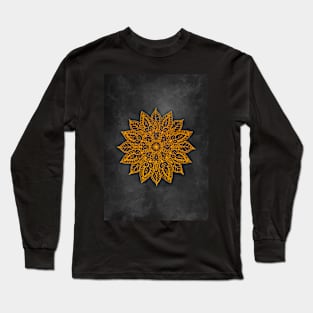 Golden Mandala Long Sleeve T-Shirt